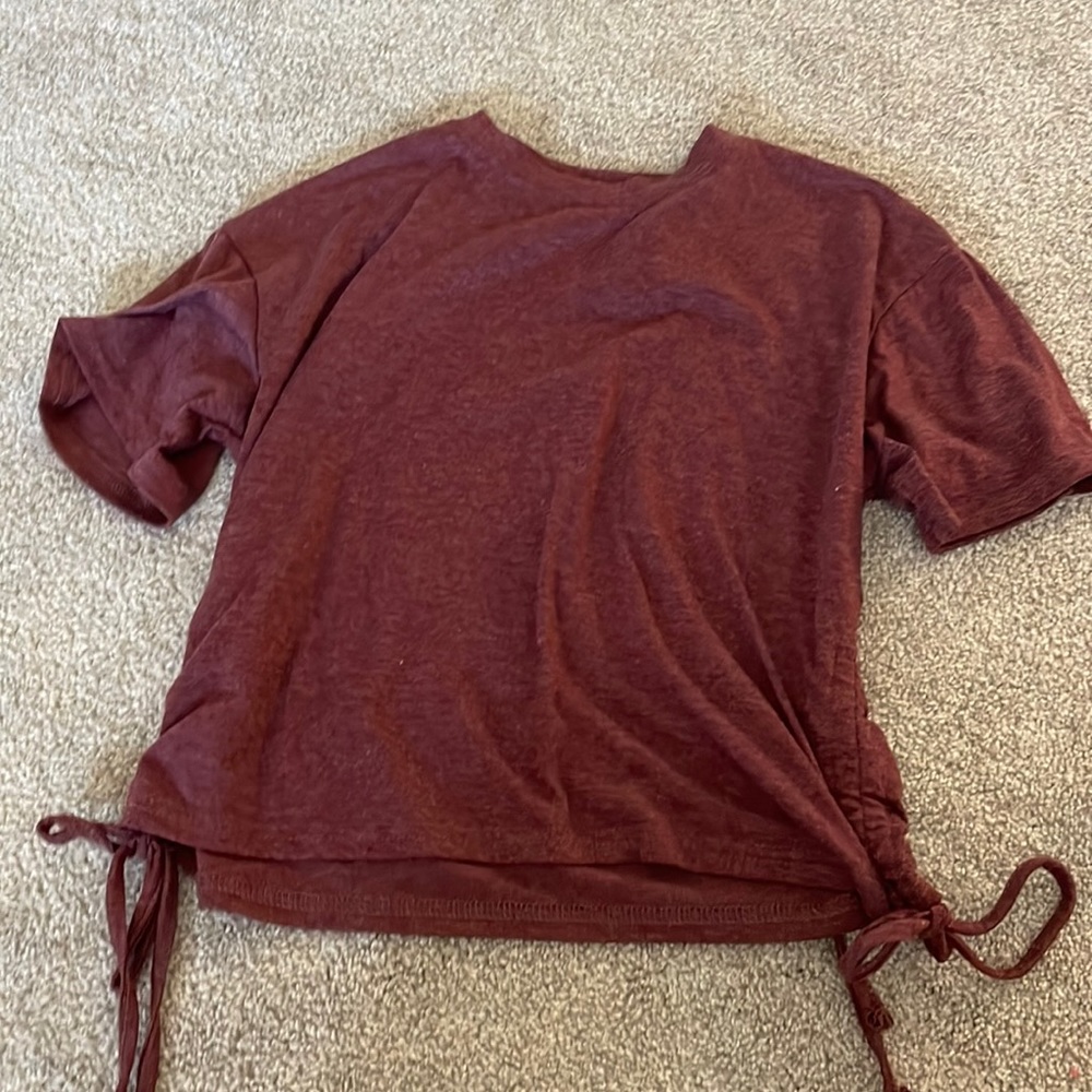 SHEIN maroon crop top